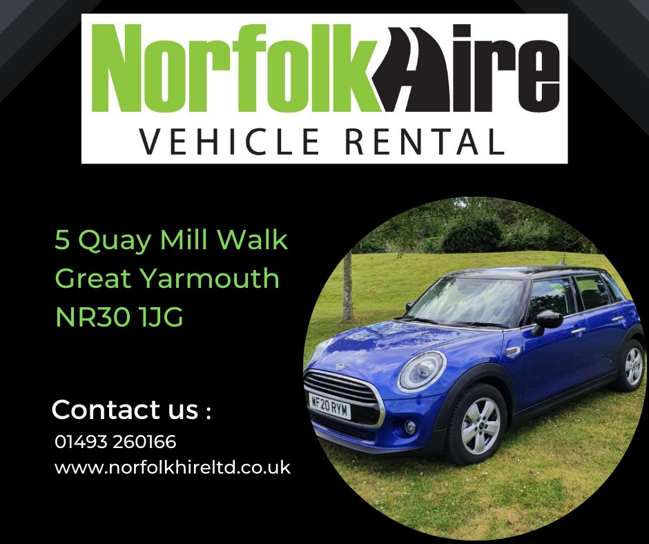 NorfolkHire's tweet photo. #vehicle #rental #greatyarmouth https://t.co/27Y6ofY62l