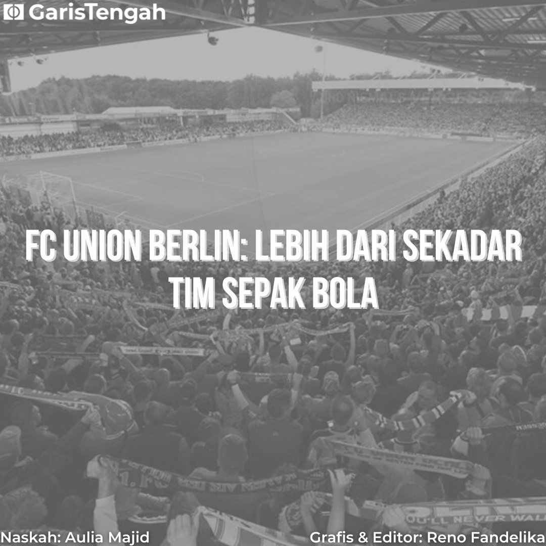 garistengah_id's tweet photo. Sejauh musim ini, FC Union Berlin tampil mengejutkan dengan kokoh di puncak klasemen Bundesliga.

Nah di kesempatan ini, kita mau ngomongin gimana perjuangan suporter Union Berlin dan kultur kekeluargaan yang terbangun di sana.

Bacaan buat menemani waktu istirahat teman-teman☕️ https://t.co/DjeVl6xzK3