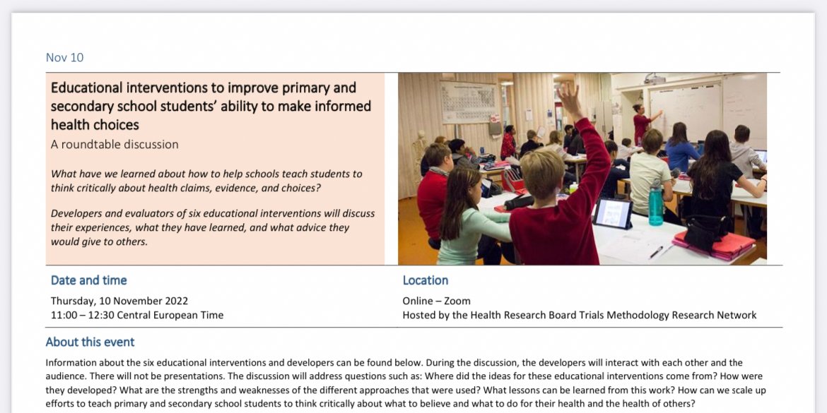Informed Health Choices tweet media