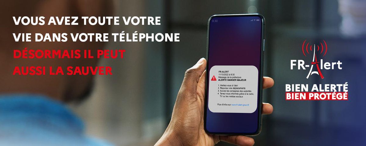 [#Exercice] |📣Ce jeudi 20 octobre, un exercice de sécurité civile sera organisé sur le bassin amont de l'Ouvèze. Le dispositif #FrAlert sera testé : notifications possibles sur les téléphones actifs dans la zone.