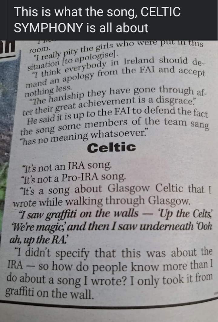 EoinDonovan8's tweet photo. @dbngb79 @marty6672 @Ned_SS22 @gracemoloney @RueshaLJ @amberbarrett09 @court_brosnan18 It has nothing to do with the IRA WHATSOEVER pal. This is the context of the song, now I will be awaiting your apology or else,,, don't bother responding as you have no clue of the context. https://t.co/0jgtxvko5m