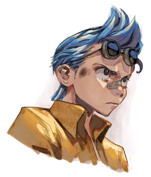 i'm trying out a new coloring style ft. young franky. 