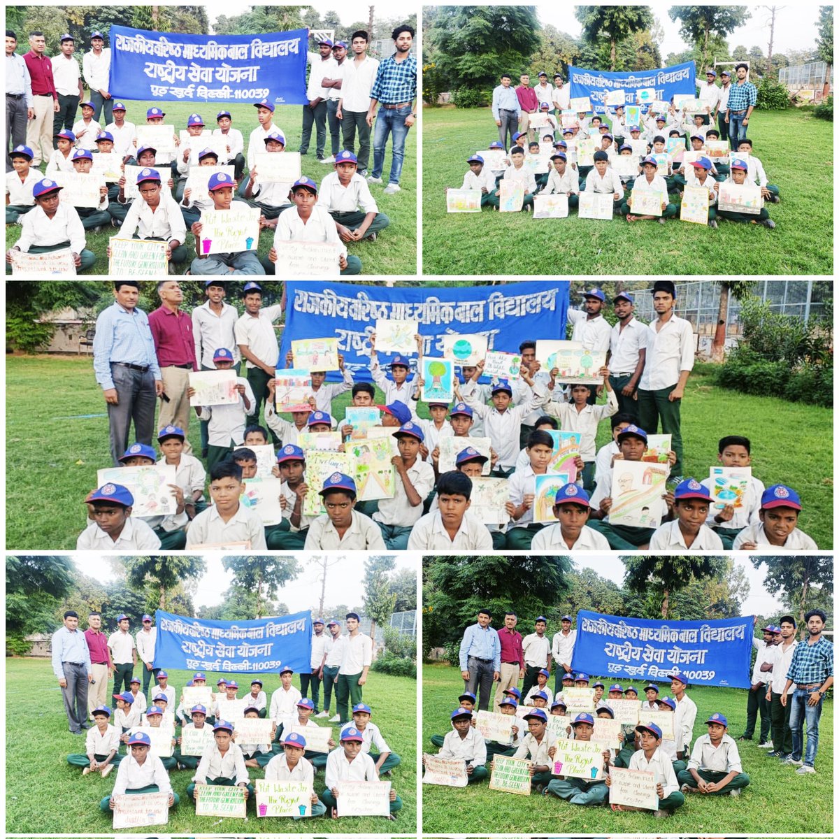 G1310008's tweet photo. Celebrating "Poster Making and Slogan Competition on Cleanliness Program" from NSS Volunteers at GBSSS Pooth Khurd Delhi-110039. https://t.co/pdv2iOiXy2