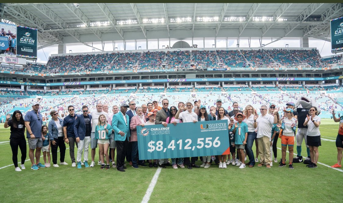 So proud of our community, @SylvesterCancer team and grateful for the @TackleCancer and the support to #CancerResearch You can join and #DCC with me ! dolphins.donordrive.com/participant/28…