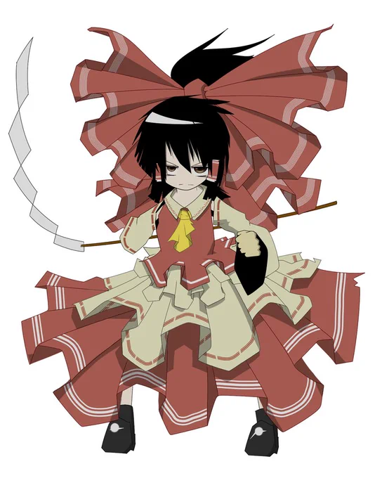 #世界私の絵柄変わりすぎだろ選手権霊夢さん 2010→2021早苗さん 2011→2022 