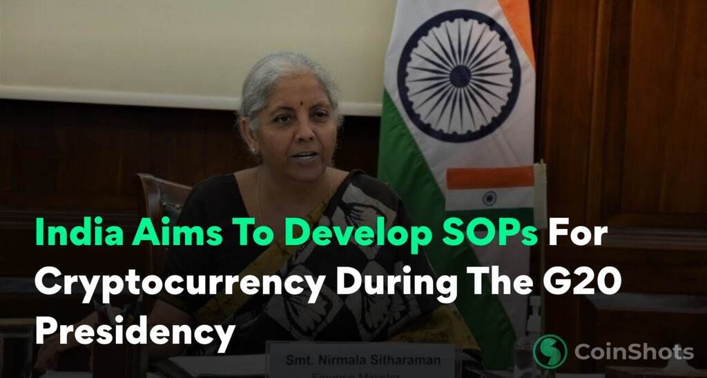 ICScommunity's tweet photo. India Aims To Develop SOPs For Cryptocurrency During The G20 Presidency

India is aiming at developing standard operating procedures(SOP) for cryptocurrency during its G20 presidency next year, Finance Minister Nirmala Sitharaman has said, underlining th… https://t.co/Xpy7TjfhnW https://t.co/2yKlQomsWO