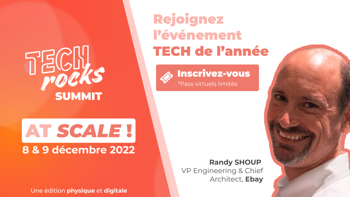 TechRocksFr's tweet photo. Scaling Organizations and Technology!🔥How annual Tech Leaders Summit is coming back on December 8th &amp; 9th? Find out more on the keynote of @randyshoup , VP Engineering and Chief Architect at @eBay.

🗓Save the date and book your pass : https://t.co/TcS8l1C68g https://t.co/TrrFuMFgzz