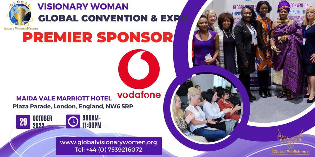 VoiceofNations1's tweet photo. PRESS RELEASE: Vodafone partners with Global Visionary Women Network as Premier Sponsor of The Visionary Woman Global Convention &amp; EXPO - https://t.co/gmYKxTb8KD https://t.co/1CgX5ASE9e