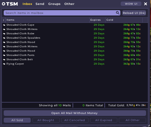 GirlGoblin1's tweet photo. Mage Tower stuff was selling well on my low pop this weekend and I've got a blog post coming up about my adventures into making gold with professions (something I've never really focused on. I love professions, but it has never been how I made gold)
#DailyMailbox
#WoWGoldMaking https://t.co/bObQVJcoJY