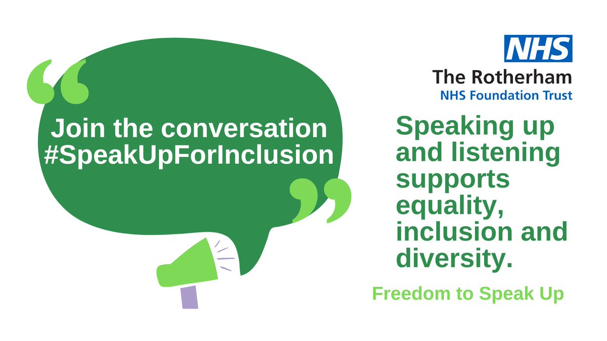 It's week two of #SpeakUpMonth and this week we are thinking about inclusion. 
We all have a voice that counts: break down barriers so everyone can be heard.
#FTSUforEveryone #SpeakUpForInclusion