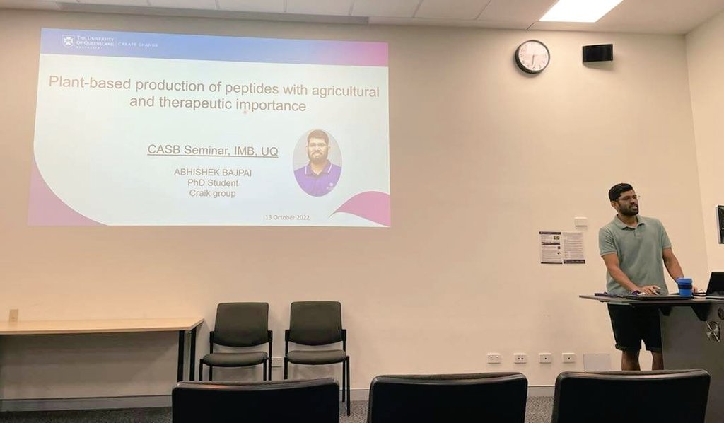 Abhishek Bajpai, PhD (@abh6395) on Twitter photo PMF of cyclic peptides 🧬🪴 💊
Final year PhD talks <a href="/IMBatUQ/">Institute for Molecular Bioscience</a>
Thanks to CASB seminar series 😊 PMF of cyclic peptides 🧬🪴 💊
Final year PhD talks <a href="/IMBatUQ/">Institute for Molecular Bioscience</a>
Thanks to CASB seminar series 😊