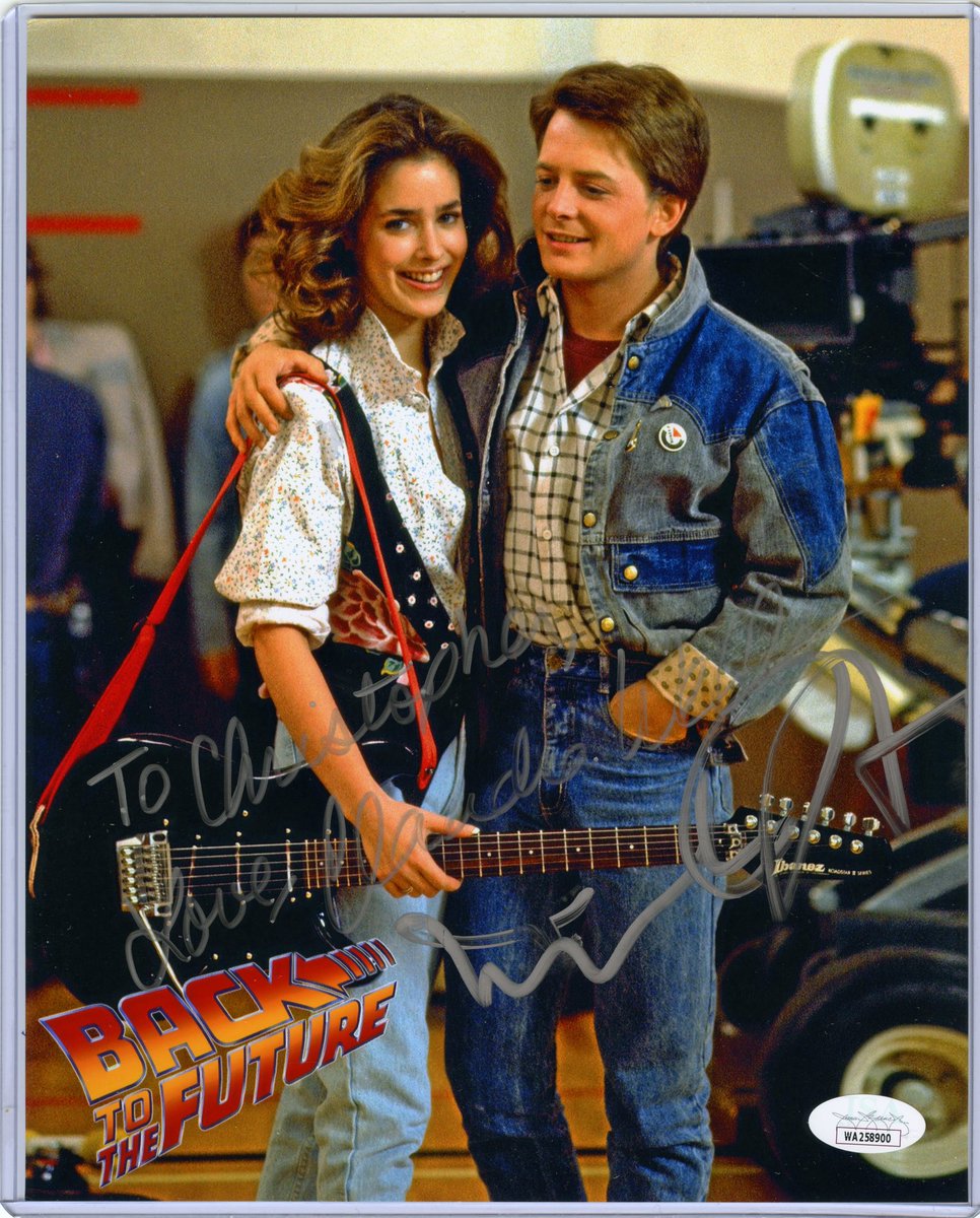Thanks to @GalaxyConLive I was able to get these two images signed by the Great @realmikefox. #BacktotheFuture #BTTF #ChristopherLloyd #JamesTolkan #claudiaWells #JenniferParker @TheClaudiaWells #LeaThompson #JamesStewartTolkan @starfleetboy @SubcommanderT @1TrekFan