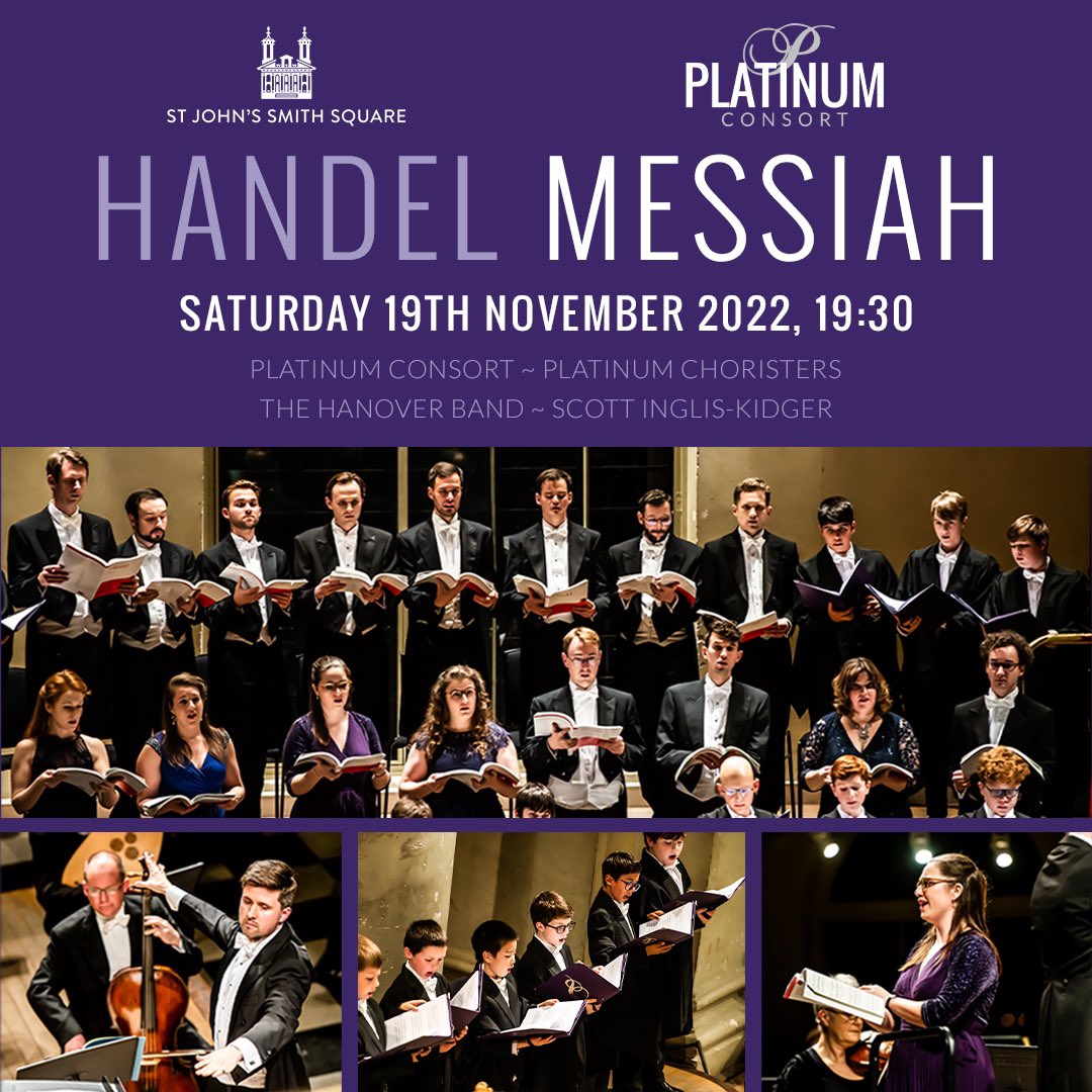 Have you heard the news?! This November we are returning to @StJohnsSmithSq following last year's sell-out performance of Handel’s most beloved masterpiece, Messiah. ⭐️Sat 19th November, 7.30pm 🎟Tix: sjss.org.uk/events/platinu… 🎶 @PlatinumConsort @TheHanoverBand @singwithscott