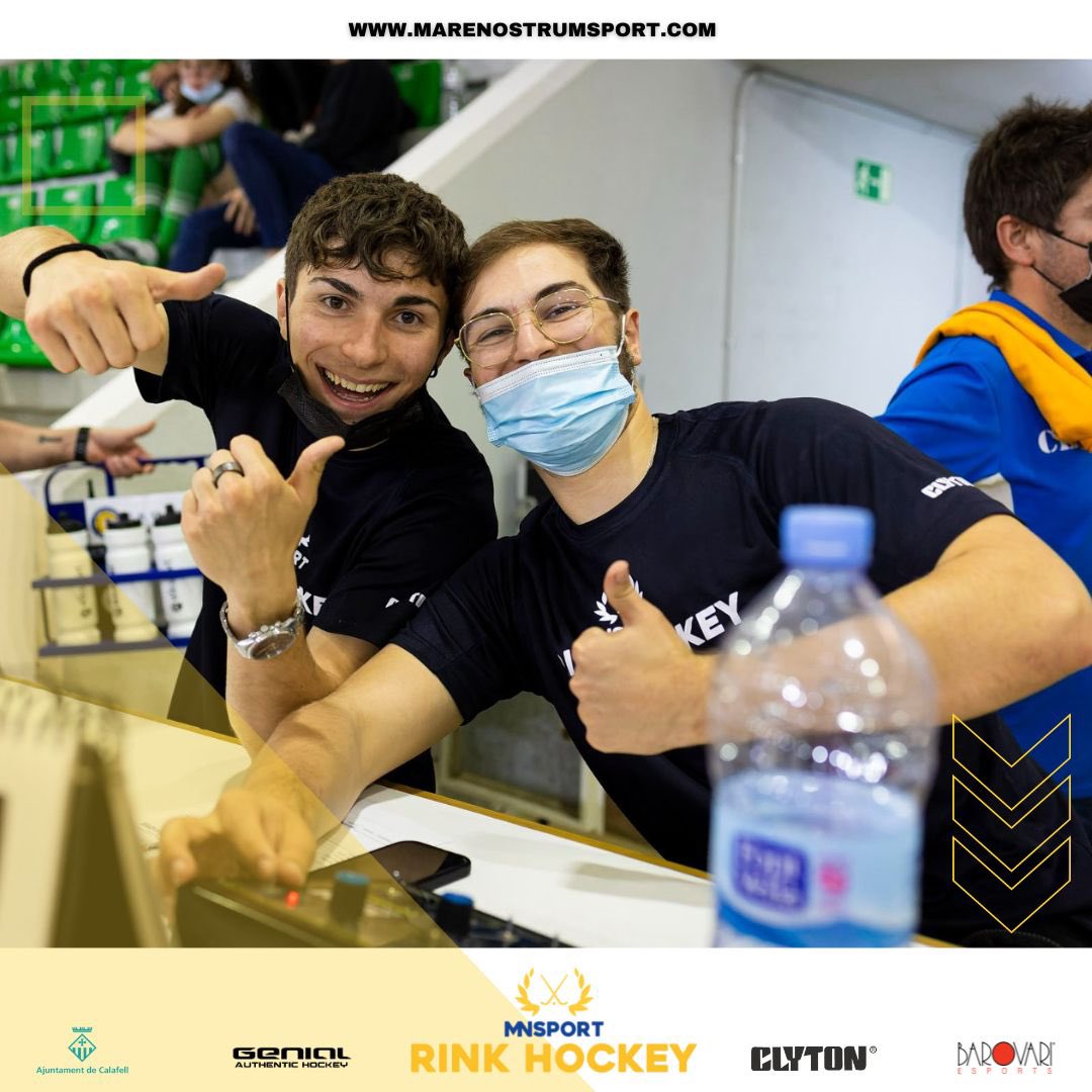 mnostrumsport's tweet photo. 🏑 El Jordi Munné i el Javier González, de @mnostrumsport , us desitgen una bona setmana d'entrenaments 💪

🔗 https://t.co/lDe0GVUnZc

#hoquei #rinkhockey #hoqueipatins #torneig #competició #divertiment #valors #basehoquei #mnsport https://t.co/TiF7488AO9