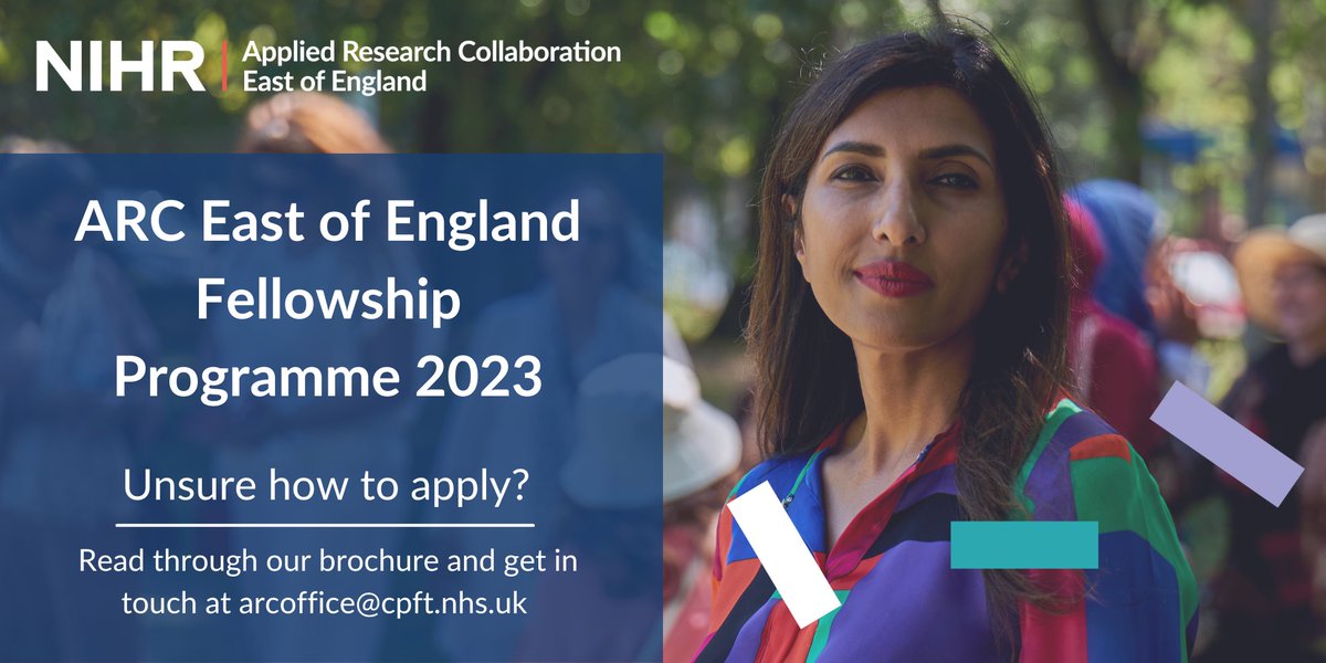 💡Have an idea for a research project? We are excited to announce that applications for our @ARC_EoE fellowship programme are now open. These are part-time research fellowships to develop a project alongside your career. Read more➡️ arc-eoe.nihr.ac.uk/news-insights/… ⚠️Deadline: 30 Nov