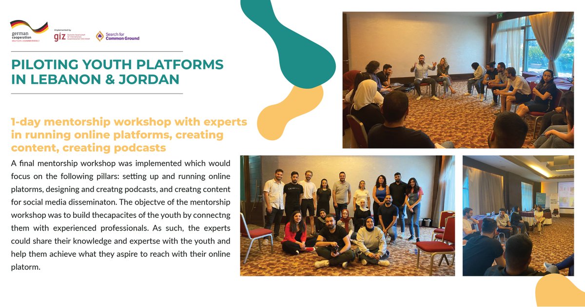 Huge thanks to our exceptional guest speakers Mouin Jaber &amp; Medea Azouri, Diana Moukalled, &amp; Aliaa Awada!
Our youth leaders were inspired by the experience, expertise, and guidance they received from renowned experts in the field in the very interactive and informative workshop.