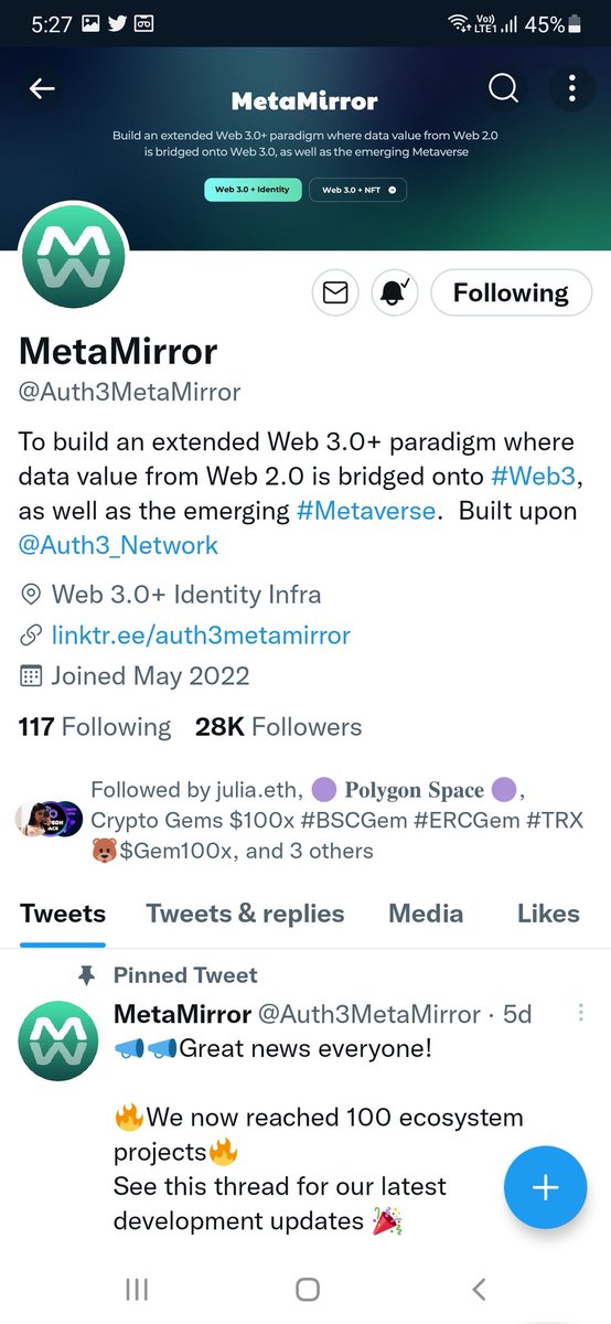 SherSingh709's tweet photo. @iKozakii @Auth3MetaMirror Following down https://t.co/npHM8lNDRg