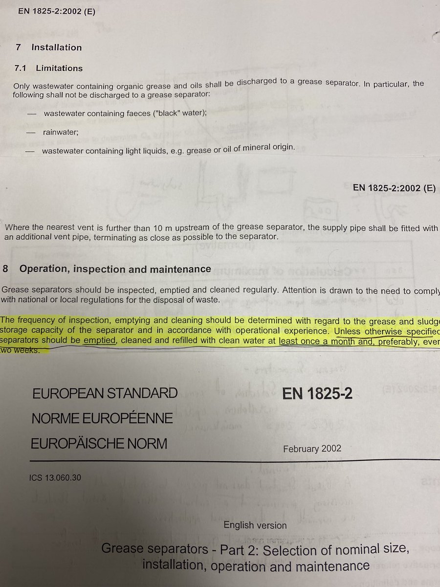 Cater_Waste's tweet photo. Just how many commercial kitchen operators are even aware of this, never mind implement it?

#greasetrap #service #frequency #FOG #hospitality #niwater https://t.co/s4AtYSyOcn