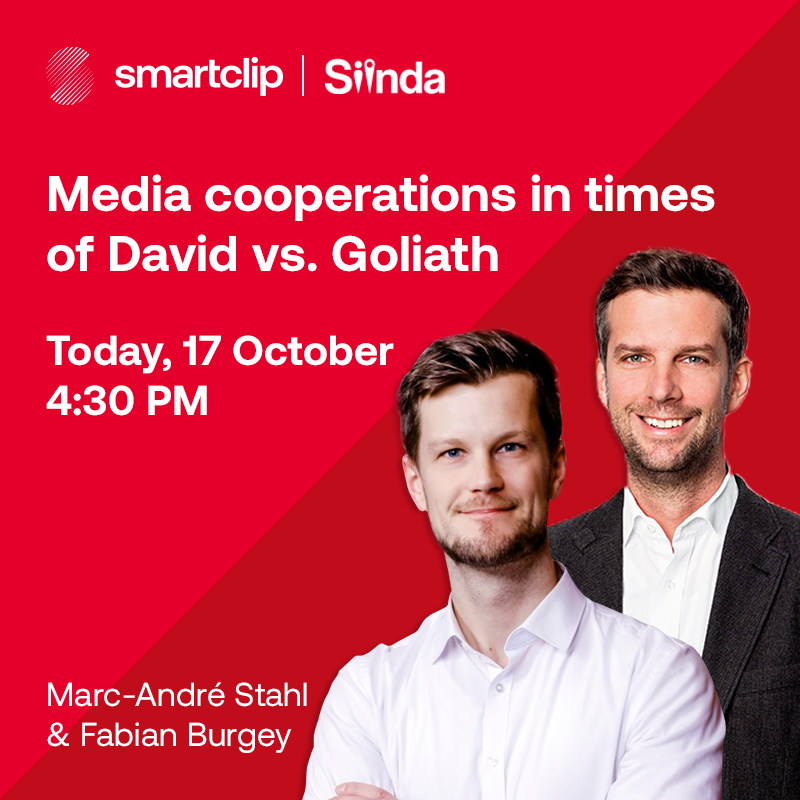 smartclipEurope's tweet photo. Today, Fabian Burgey, Director SME Business Europe, and Marc-André Stahl, Head of SME Business Europe, at #smartclip, are joining other industry experts in Florence to speak at Siinda Conference about the ways SMEs can benefit from #AddressableTV ➡️ https://t.co/tLcPZPUQFy https://t.co/wlIRAZKBdh