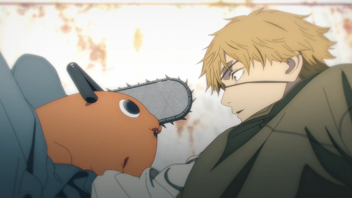 DegenDigestPod's tweet photo. Get you a friend that looks at you the way Pochita looks at Denji #chainsawman https://t.co/hIQaYEzSAX