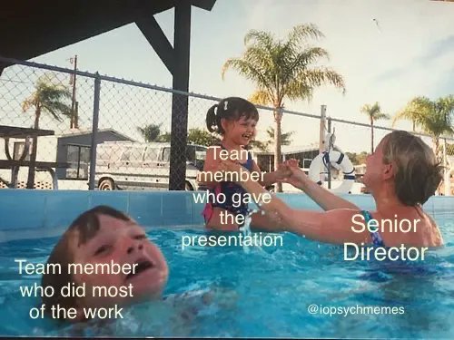 iopsychmemes's tweet photo. It is important to have a good system for measuring work performance, to avoid relying only in what is easily visible.
#performancemansgement #TalentManagement #OHPsych #IOPsych #iopsychmemes #psychology #psychologymemes #psychmemes #APpsych (rerun) https://t.co/bvDJMZ5Xn3