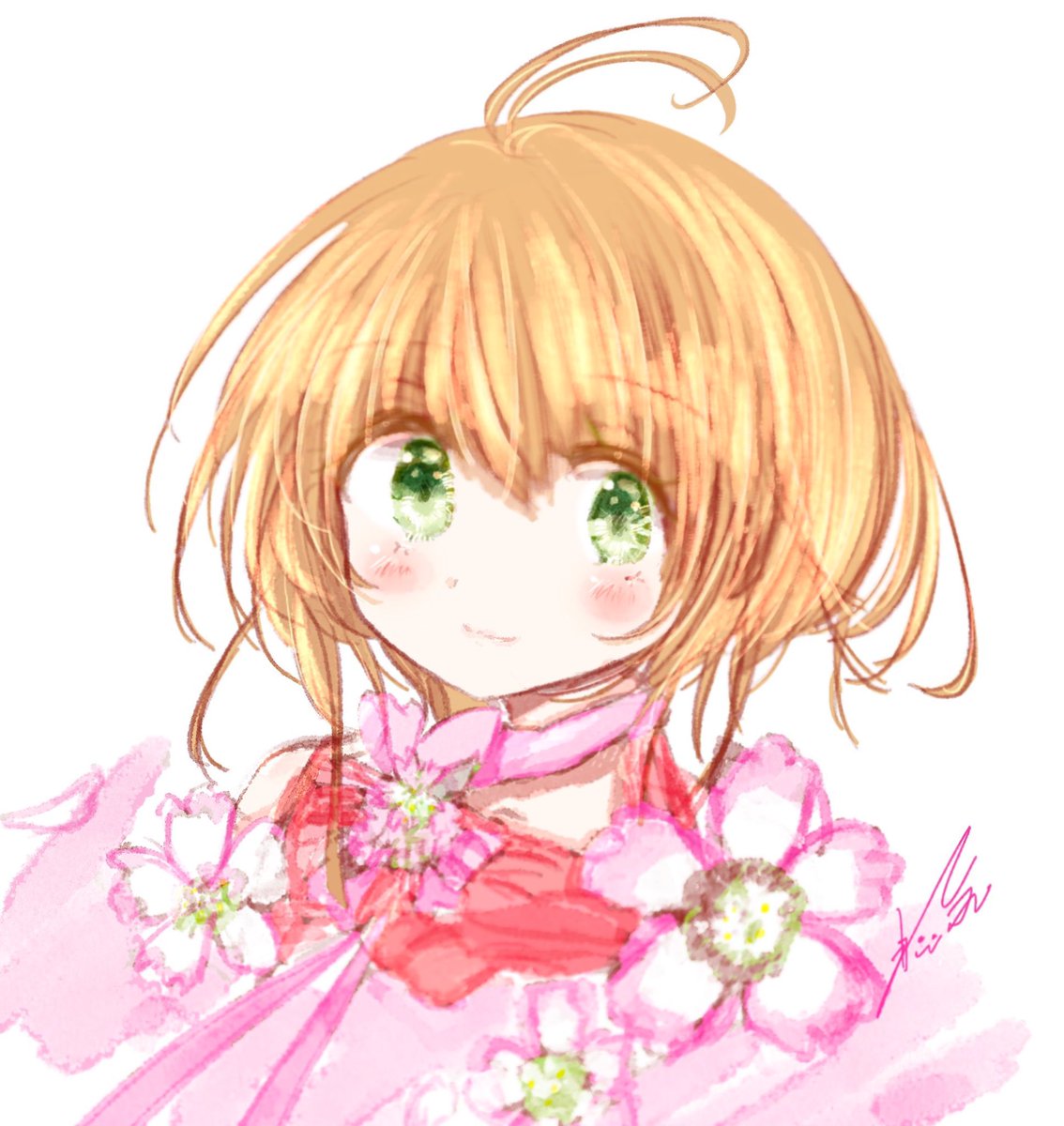 「 #あなたのぴんく色の作品を見せてください 」|れふぃのイラスト