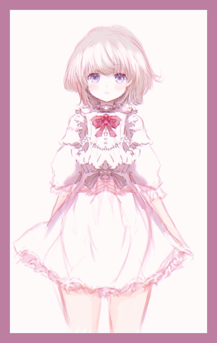 「 #あなたのぴんく色の作品を見せてください 」|れふぃのイラスト