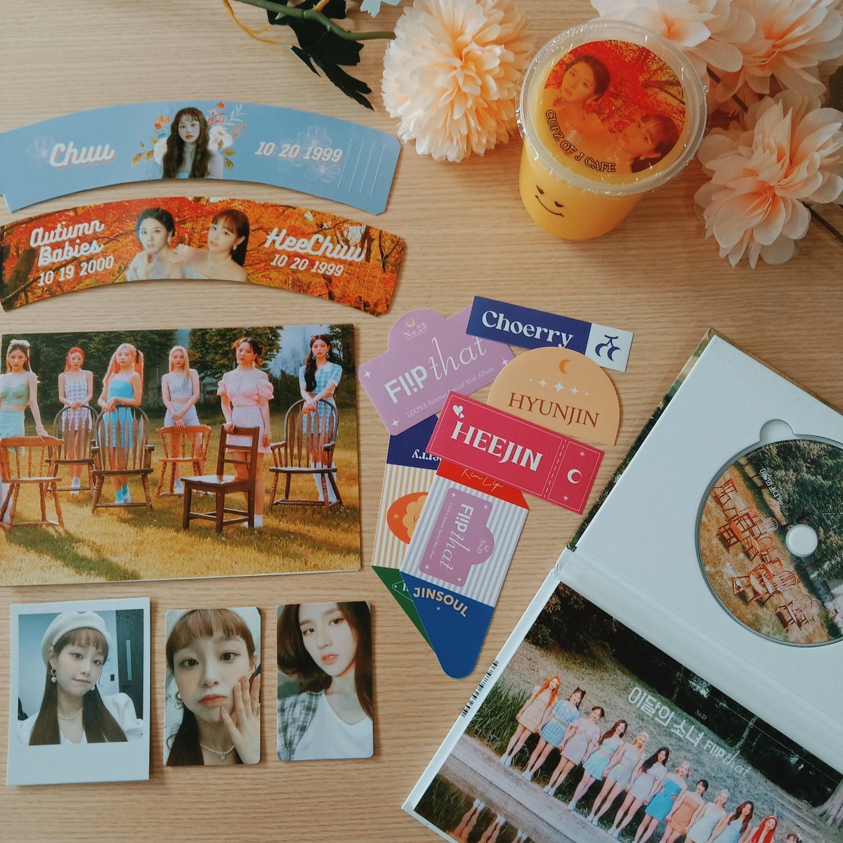 CupzofJCafe's tweet photo. Autumn Babies: HeeChuu Birthday Cupsleeve Event in Davao City-Philippines 🍁 by @AnnyeongJohns

Come and Visit us at Cupz of J Cafe!
 October 17- 22, 2022
#Loona #이달의소녀
#Heejin
#Chuu
#Hyunjin
#Haseul
#Yeojin
#Vivi
#KimLip
#Jinsoul
#Choerry
#Yves
#Gowon
#OliviaHye
#HeeChuu https://t.co/A4d6kbPFhk