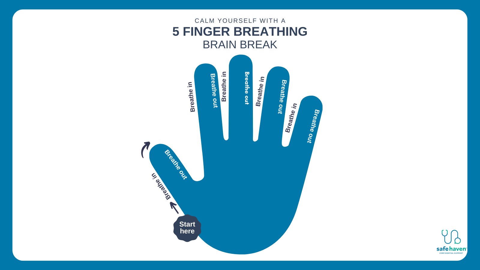SafeHaven™ on Twitter "DestressMonday Tip! Slowly trace the outside