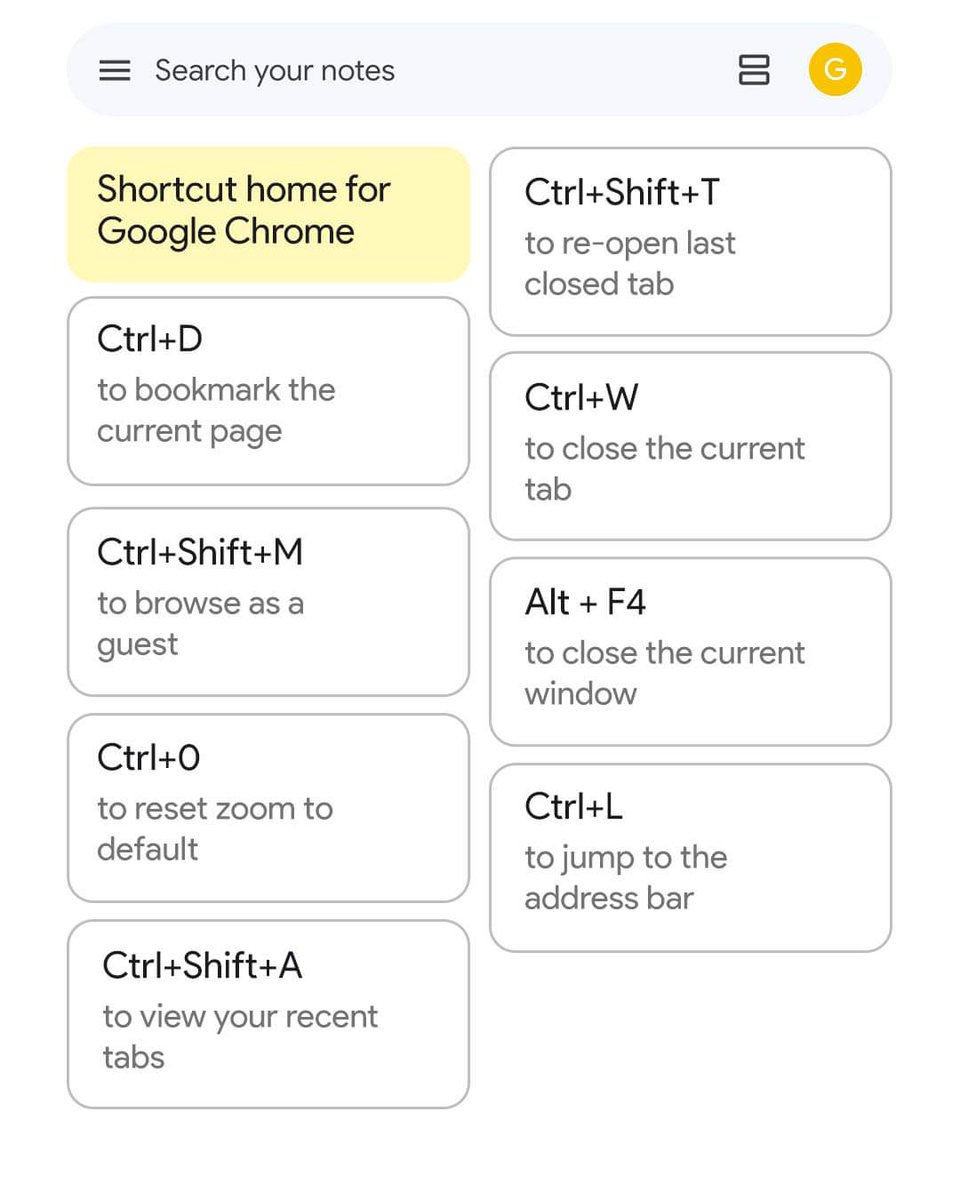 John_Ashiq's tweet photo. Shortcut keys 🔑  for Chrome users. https://t.co/EgYfAvbqWN