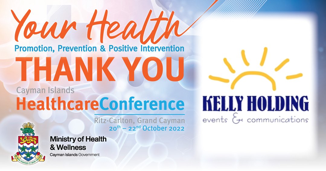 Cayman_Health's tweet photo. We are pleased to have the support of @KellyHolding as a sponsor and our event organisers for our 13th Annual Conference!

#Healthcare #CaymanIslandsHealthcare https://t.co/0Me1b3t1Cl
