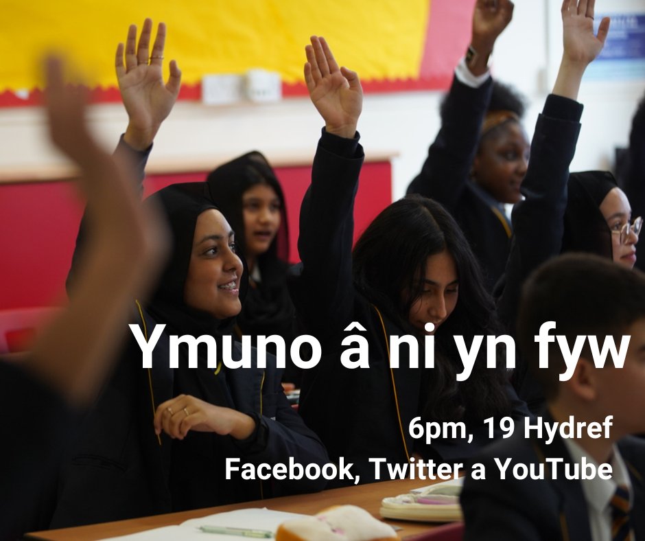 Yn galw ar weithwyr proffesiynol addysg! Ymunwch â’n sesiwn holi ac ateb fyw i ddarganfod mwy am y broses arolygu. Agorwch sianeli YouTube, Facebook neu Twitter Estyn am 6pm ar 19 Hydref i ddod o hyd i’n ffrwd fyw. Anfonwch gwestiynau ymlaen llaw at: cyfathrebu@estyn.llyw.cymru