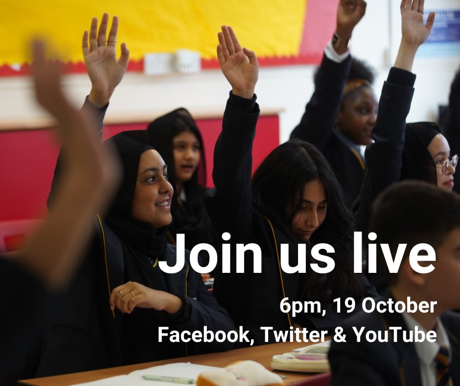 Calling all education professionals! Join our live Q and A event to find out more about the inspection process. Open the Estyn Youtube, Facebook or Twitter channels at 6pm on 19 October to find our live stream. E mail questions in advance to: communications@estyn.gov.wales