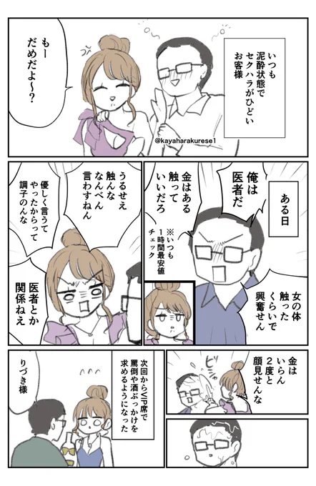 【キャバクラ体験談】お触り客 