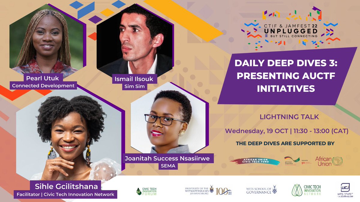 Follow The Money Int'l 💰 (@4lowthemoney) on Twitter photo Happy to have <a href="/pearl_utuk/">I.am.Pearl</a> present the #FollowTheMoney model at #Unplugged22 hosted by <a href="/CivicTechAfrica/">Civic Tech Innovation Network</a> to share how <a href="/4lowthemoney/">Follow The Money Int'l 💰</a> is empowering citizens to demand good governance, improved service delivery & holding the government accountable!👌
Join via bit.ly/3eFrknF Happy to have <a href="/pearl_utuk/">I.am.Pearl</a> present the #FollowTheMoney model at #Unplugged22 hosted by <a href="/CivicTechAfrica/">Civic Tech Innovation Network</a> to share how <a href="/4lowthemoney/">Follow The Money Int'l 💰</a> is empowering citizens to demand good governance, improved service delivery & holding the government accountable!👌
Join via bit.ly/3eFrknF