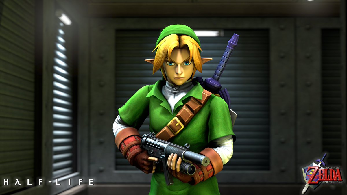 001American's tweet photo. #Linktober2022 Day 17: Link
I cant help but realized that I'm really obsessed with the Hero of Time of all heros....like, I can feel his anger, especially with him looking at me directly and his stoic face...
#oot #loz #link #adultlink #sfm #zeldacreators #linktober https://t.co/LhHmvsm9lW