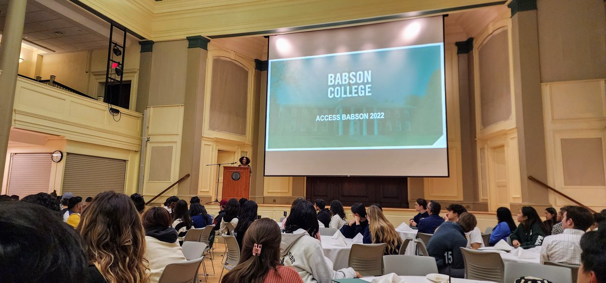 Had to the great opportunity to attend the Access Babson dinner last night to welcome prospective Babson students to campus. #Babson babson.edu/undergraduate/…