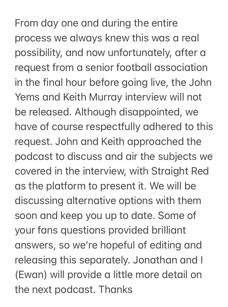 Straight Red CTFC Podcast tweet media
