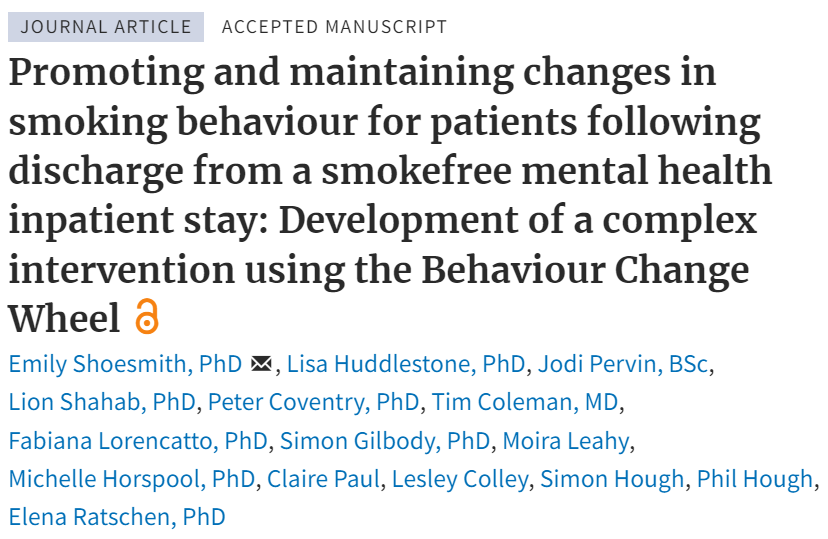 Delighted that our paper outlining the development of the <a href="/SCEPTREresearch/">SCEPTRE Research Programme</a> intervention has been published in <a href="/NTR_Journal/">Nicotine & Tobacco Research Journal</a> ⬇️

academic.oup.com/ntr/advance-ar…

#smoking #smokingcessation #mentalhealth #behaviourchange #behaviourchangewheel