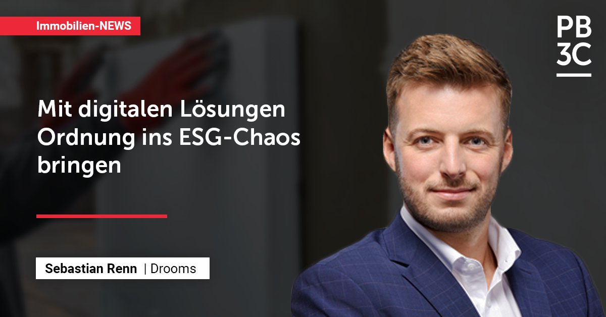 PB3C_GmbH's tweet photo. Bleiben Sie auf dem Laufenden mit den #PB3C-News: Mit digitalen Lösungen Ordnung ins ESG-Chaos bringen, ein Kommentar von Sebastian Renn, Vice President Sales DACH bei Drooms.
Mehr dazu finden Sie hier: https://t.co/uK9C7oV3sf
#ImmoNews #Immobilienwirtschaft #RealEstate #uptodate https://t.co/EbHUF37kPg