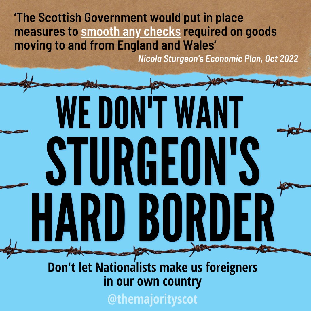 Retweet if you don't want Sturgeon's HARD BORDER