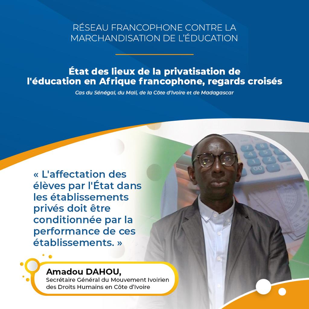 En Côte d’Ivoire 🇨🇮, il est nécessaire d’augmenter les dépenses publiques d’éducation en pourcentage du PIB dans la proportion de 5% à 8% afin de renforcer l’offre éducative publique.
 
Pour en savoir plus ➡️bit.ly/3SstEfX 
 
#NeVendezPasLÉducation #DroitÀLÉducation