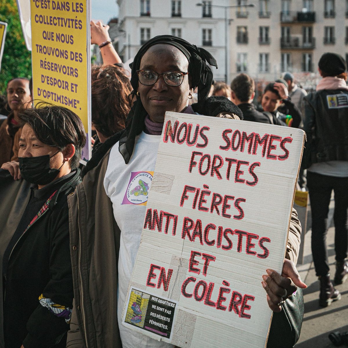 streetpress's tweet photo. [REPORTAGE 📷] On était à la @MarcheFeministe  à Saint-Denis (93) ce samedi. 

C'est à voir sur notre compte Instagram https://t.co/AlYpYh050L https://t.co/tUF2hEMysS