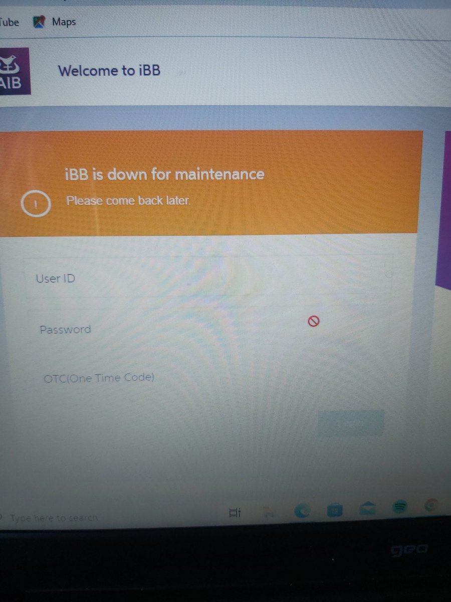 MichelleRaff's tweet photo. @AskAIB I'm logging in the same way as always but getting this response since Friday https://t.co/6by0UTSq9v