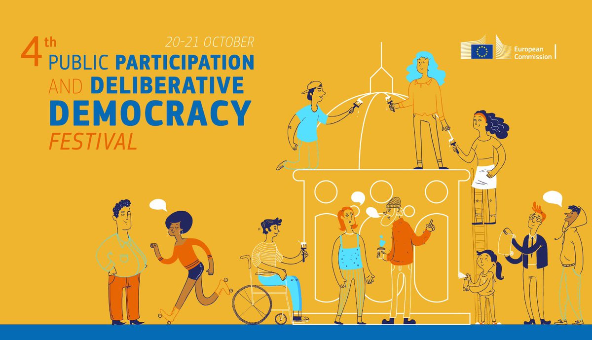 GabrielMariya's tweet photo. What is the future of citizen participation in democracy?🗣️

Join the discussion at the #PublicParticipation &amp; #DeliberativeDemocracy Festival, organised by @EU_ScienceHub on 20-21 Oct!

I'll be there together w/ university reps, youth organisations&amp;NGOs
👉https://t.co/osPgh2SAng https://t.co/poY6cfySvN