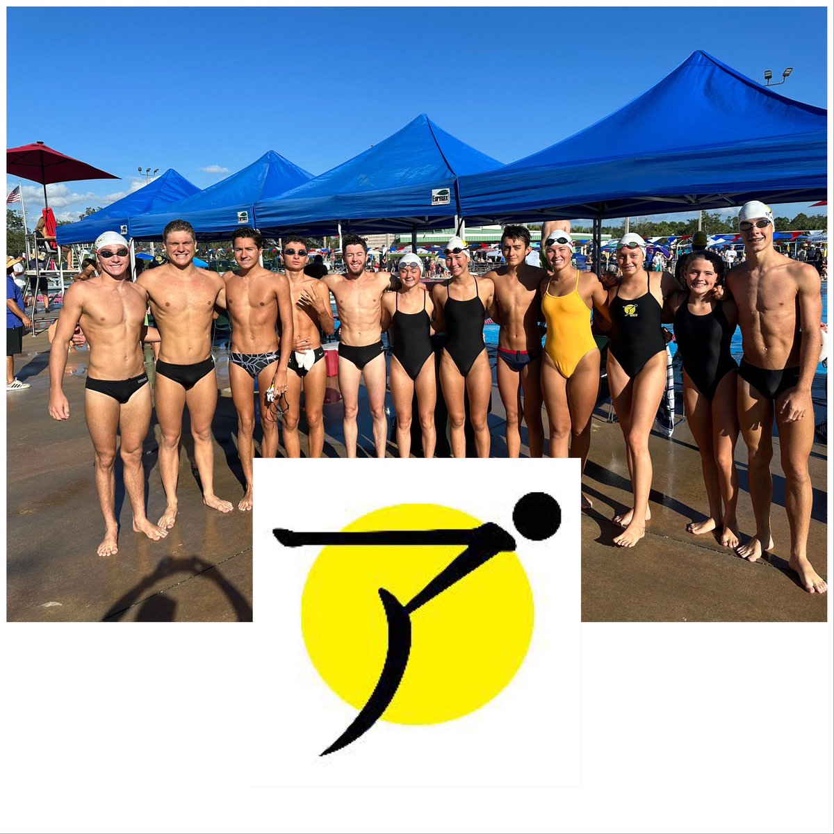Relay Time! <a href="/tcscswim/">treasure coast swim</a> <a href="/floridaswimming/">floridaswimming</a> #fallinvitational #goodtimesfasttimes💛🖤💛