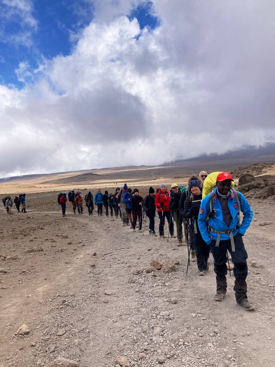 estherswaff's tweet photo. We’ve made it to #Kilimanjaro base camp💪 (&amp; found wifi 🧐) Challenging few days with snow setting in, but the team in high spirits! Leaving at midnight for the summit 🏔
Thank you SO much for your support so far- still time at: https://t.co/OIeSzelSz0
#climbforfreedom @ijmuk https://t.co/mQdn8Z43ph