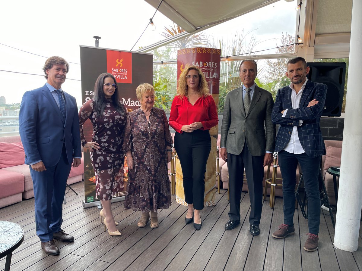 prodetur's tweet photo. #Gastronomía, #Turismo y #Comercio se dan la mano para promocionar el destino en la II Semana de Sevilla en Madrid. https://t.co/9tvUZix74X @DIPUSEVI, @SaboresSevilla, @AJESevilla, @CES_Sevilla, @aseturismo, @euro_toques, @federacionele, @Ecovalia, #ACYRE, #AEVISE https://t.co/Df77FM3zMP