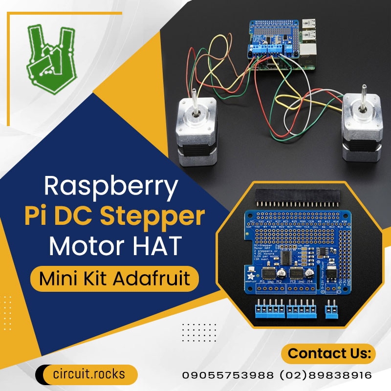 circuitrocks's tweet image. Raspberry Pi DC Stepper Motor HAT Mini Kit Adafruit Let your robotic dreams come true with the new DC+Stepper Motor HAT from Adafruit!

Click Here Now-bit.ly/3Tv1XDY

#raspberrypi #dcmotor #sim800c #arduino #electronics #technology #circuitrocks #adafruit