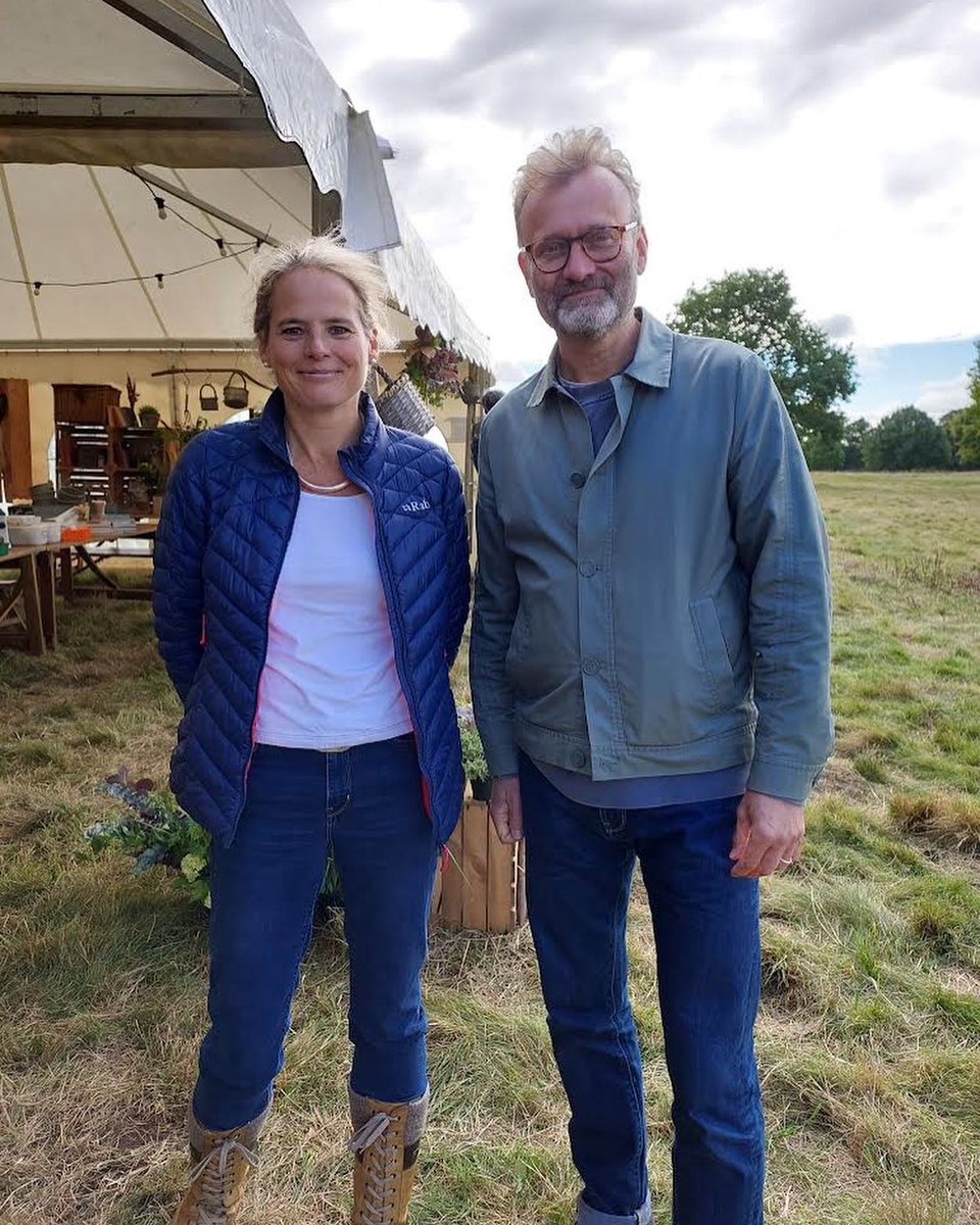 UoYArchaeology's tweet photo. Prof Nicky Milner’s back on TV- she was recently invited to visit the 'Great British Dig' tent. To illustrate the archaeology of Yorkshire, Nicky showed Hugh Dennis some finds from Flixton and Star Carr for the next series. We’ll let you know when it’s on!
 #greatbritishdig https://t.co/luayc6kehL